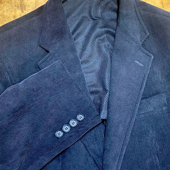 Southampton Men’s Black Corduroy Suit Jacket Blazer Size 40R - Picture 1 of 10